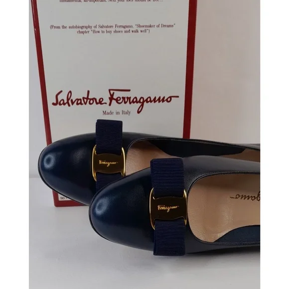 NIB VTG Salvatore Ferragamo Women Shoe 9.5 AAA - Picture 5 of 12